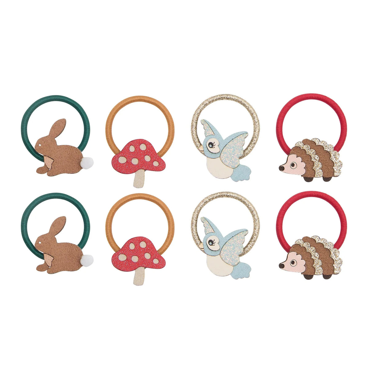 Woodland pals mini hair ties