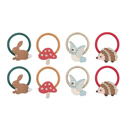 Woodland pals mini hair ties