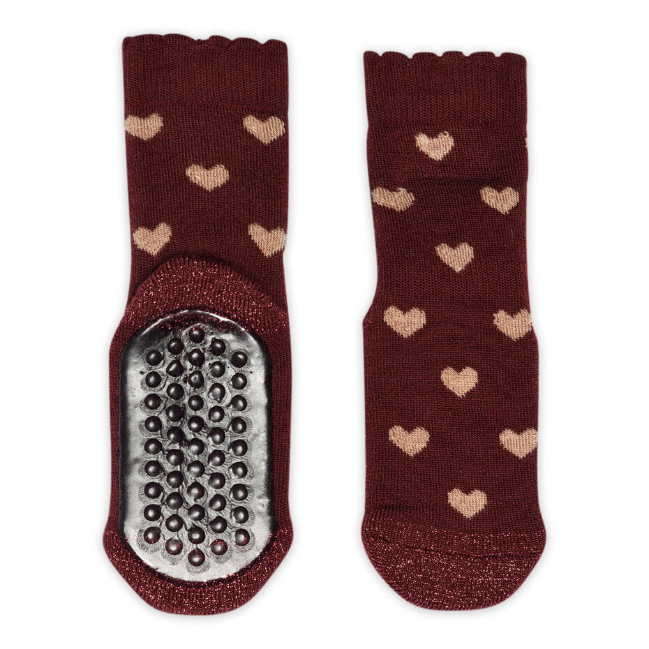 MP Denmark rosalia socks anti-slip wine red