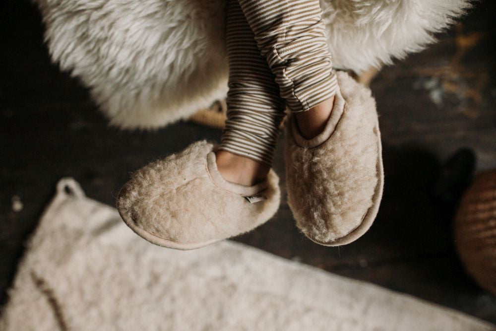 Alwero sloffen junior beige