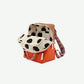 backpack small - colourblocking - orange, brown