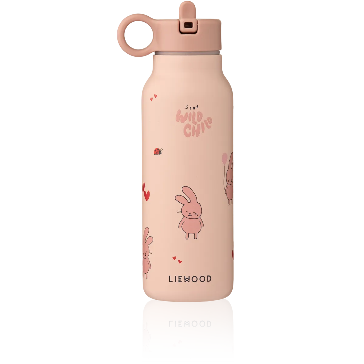 Liewood water bottle wild child rosey