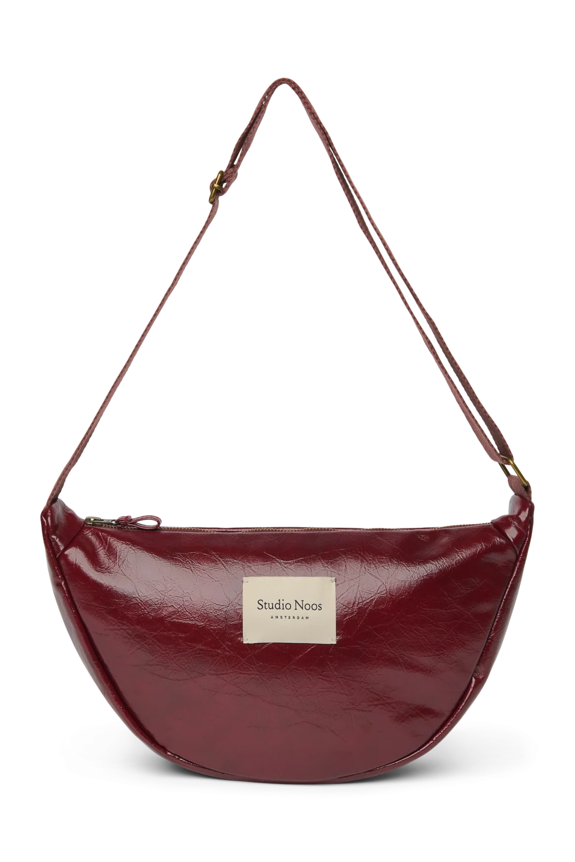 Studio noos vegan leather fanny pack burgundy