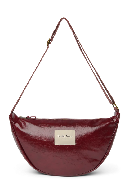 Studio noos vegan leather fanny pack burgundy
