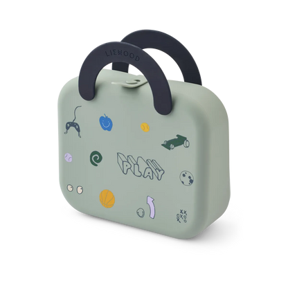 Elara foldable lunchbox - dusty peppermint