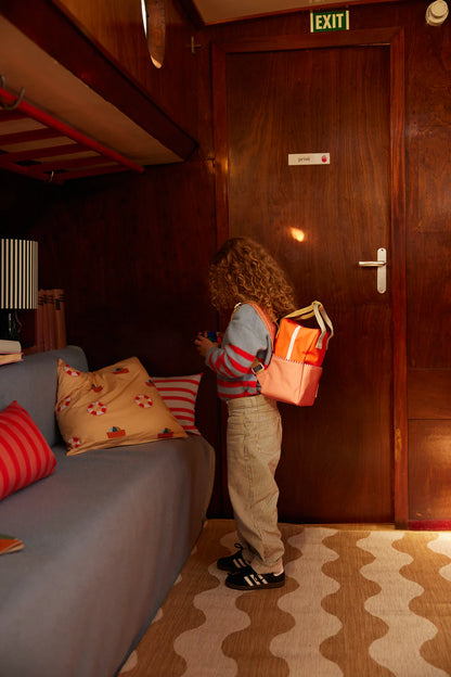 Sticky lemon backpack small colourblocking orange pink