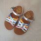 POM D'API - sandaal plagette lux - platine multi