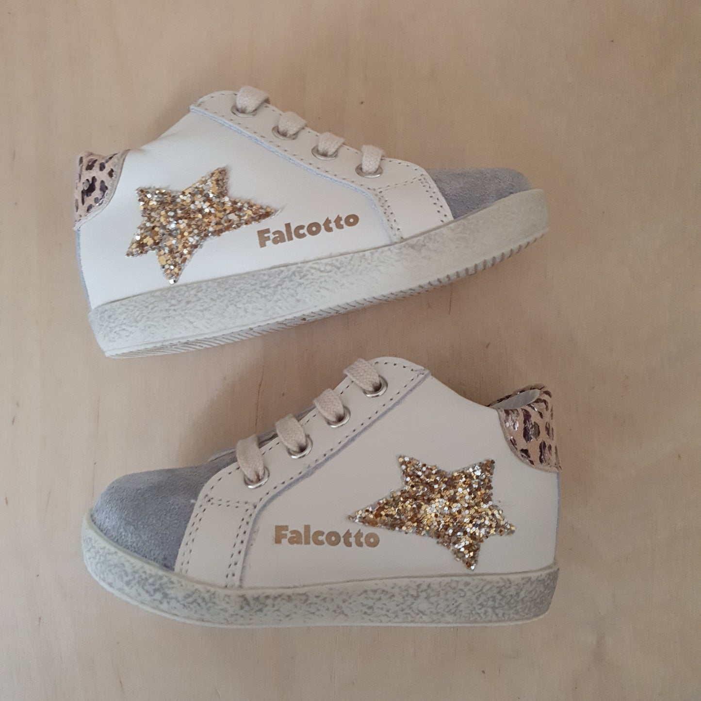 FALCOTTO - stapsneaker alnoite  - grey milk beige