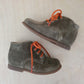 POM D'API - stapschoen derby - velours olive