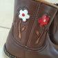 HIP - boots flower donkerbruin