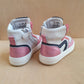 HIP - damessneaker - platinum, rood en roze