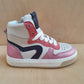 HIP - damessneaker - platinum, rood en roze