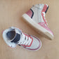 HIP - damessneaker - platinum, rood en roze