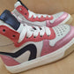 HIP - damessneaker - platinum, rood en roze