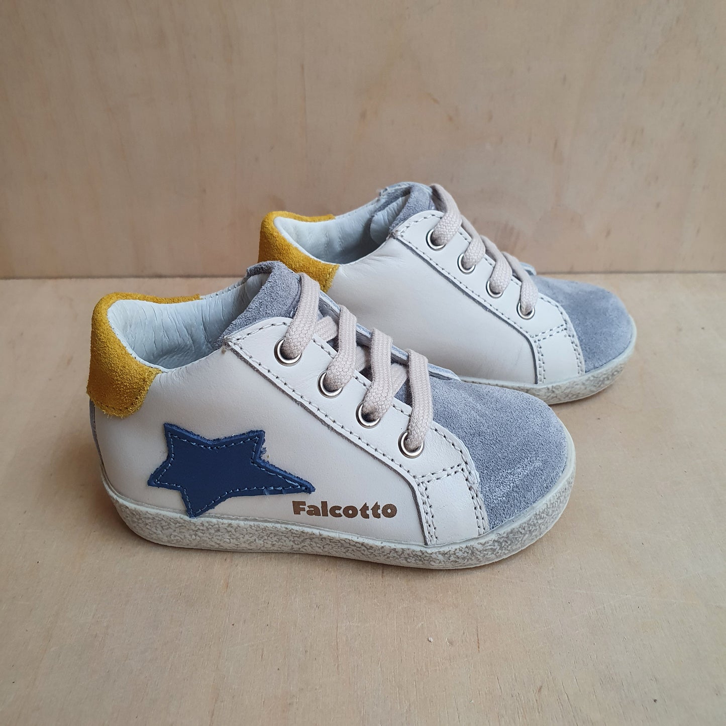 FALCOTTO - stapsneaker alnoite  - grey milk yellow