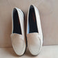 dames loafer - beige lakleder