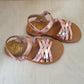 POM D'API - sandaal plagette lux - terracotta multi