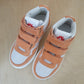 W6YZ - hightop sneaker velcro - salmon white