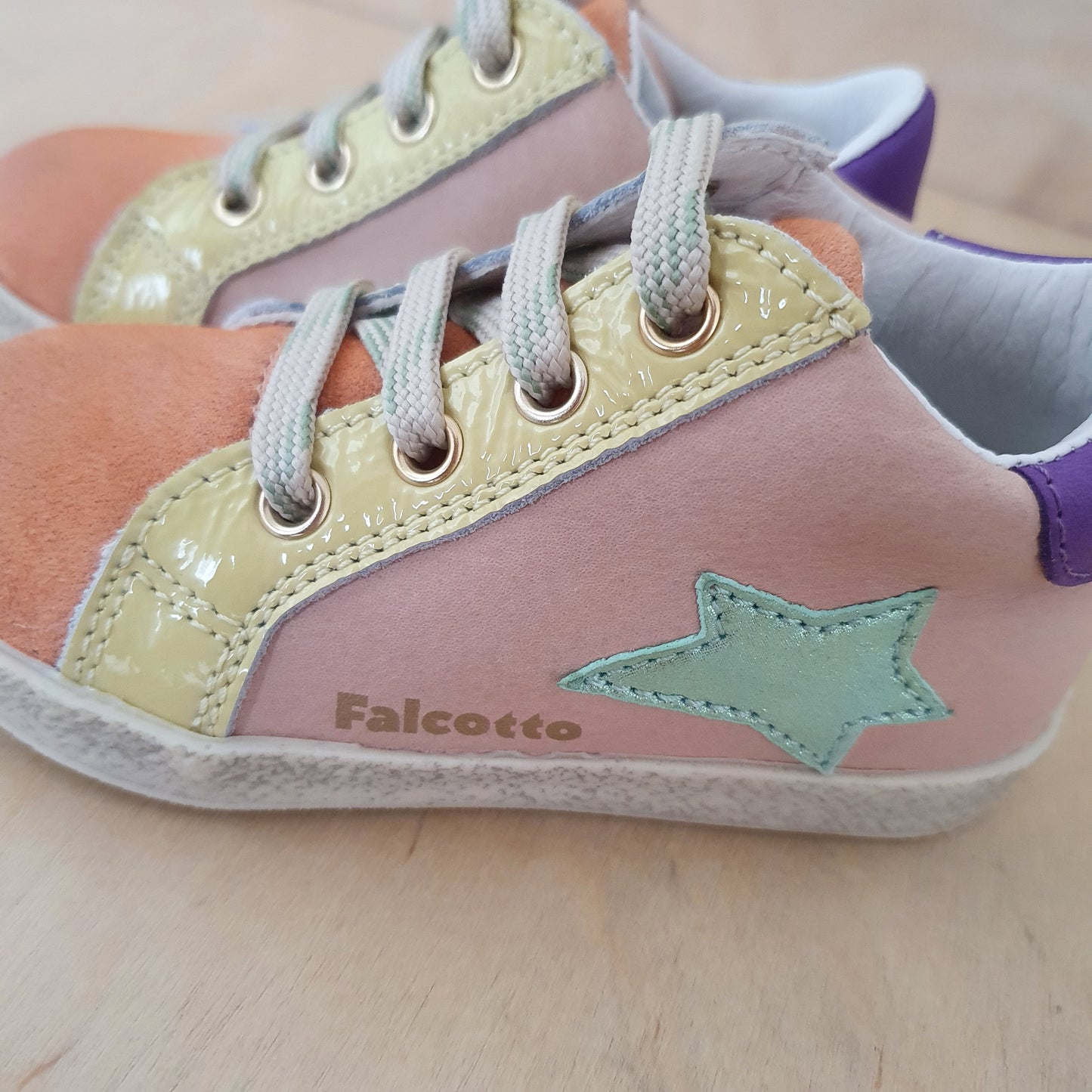 FALCOTTO - stapsneaker alnoite - salmon cipria purple