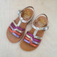POM D'API - sandaal plagette new salome - laminato platine/multi