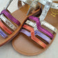 POM D'API - sandaal plagette new salome - laminato platine/multi