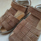 NATURINO - stapsandaal zaffiro - woven brown