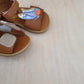 POM D'API - stapsandaal - poppy papillon - nappa camel multi