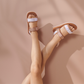 monty sandals - tuscany rose