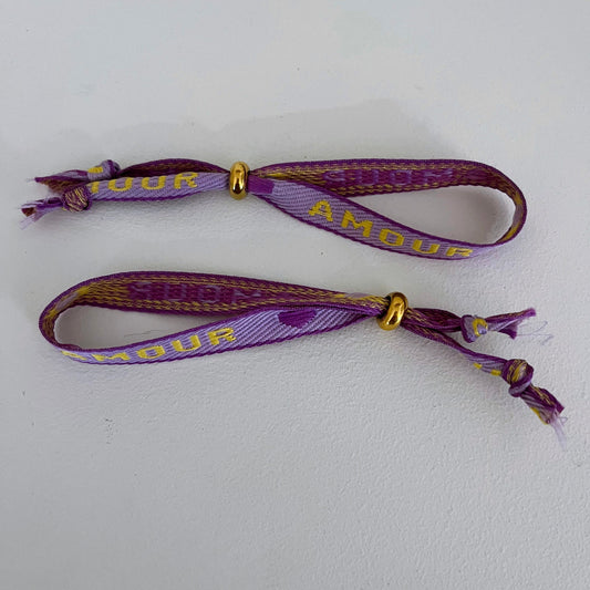 BIZOU MILOU - kinderarmband stof, amour