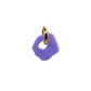 SUZE pair gold earrings, purple