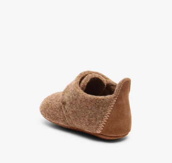 BISGAARD - baby pantoffel wool - camel