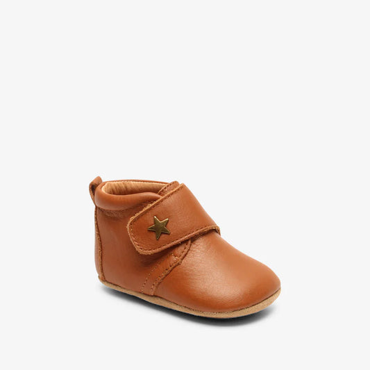 BISGAARD - pantoffel - baby star cognac